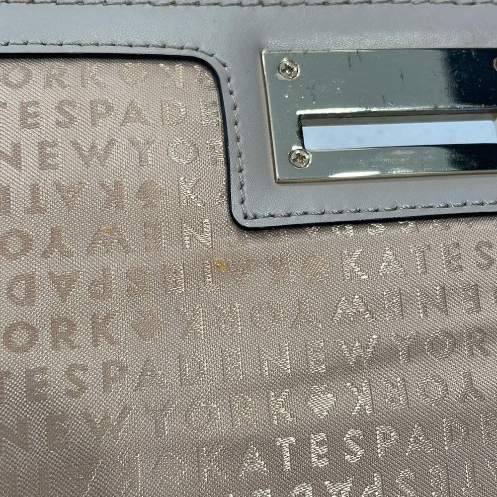 Kate Spade Shoulder/Crossbody Taupe Leather Flap Bag - Picture 8 of 15